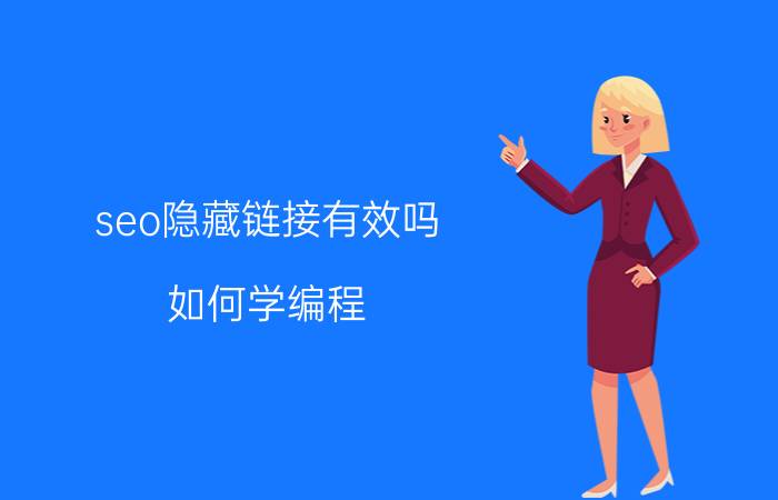 seo隐藏链接有效吗 如何学编程？